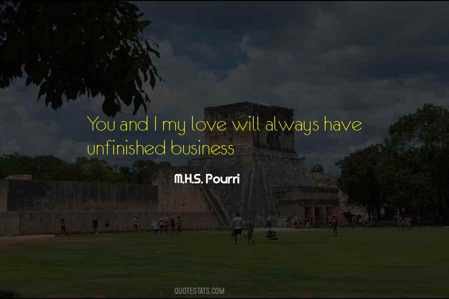 Quotes About Unfinished Business #404852