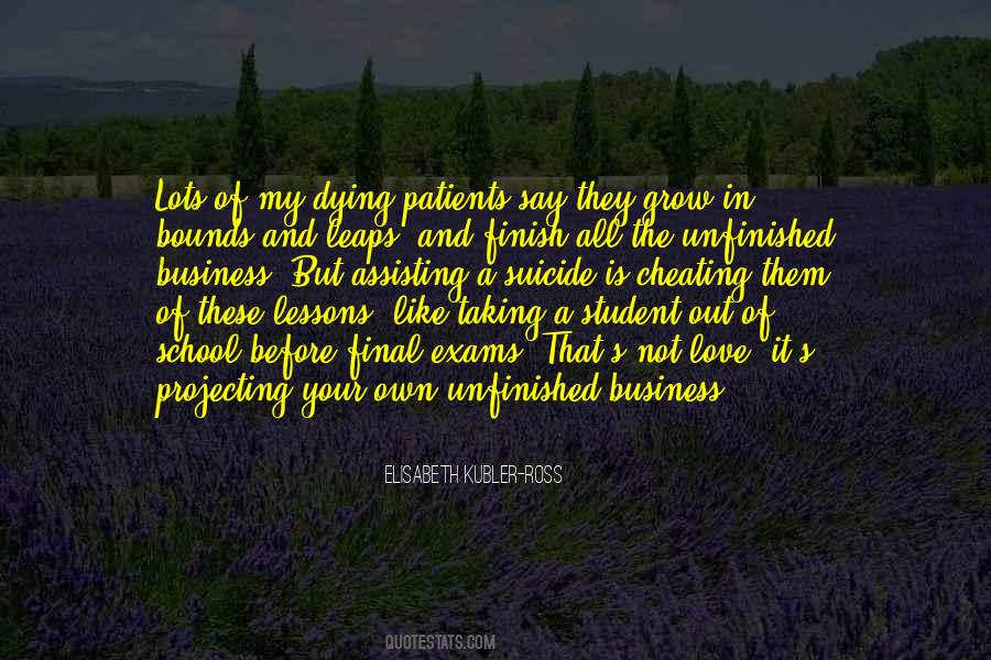 Quotes About Unfinished Business #563350