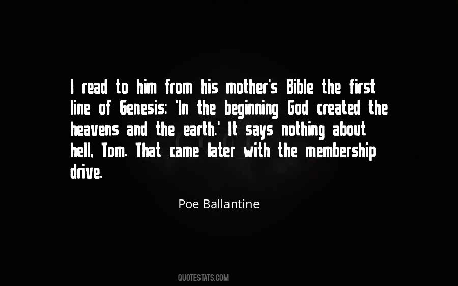 Poe Ballantine Quotes #827428