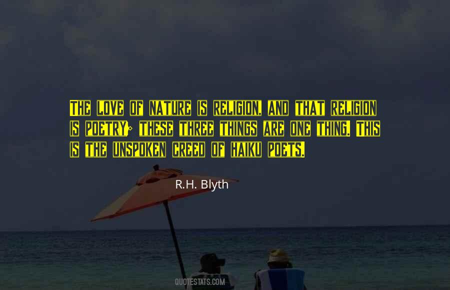 R. H. Blyth Quotes #449472