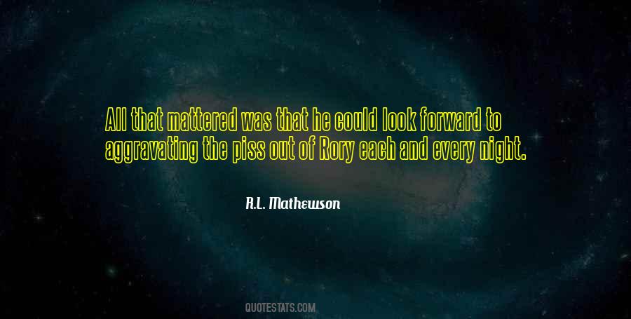 R.l Mathewson Quotes #1023693