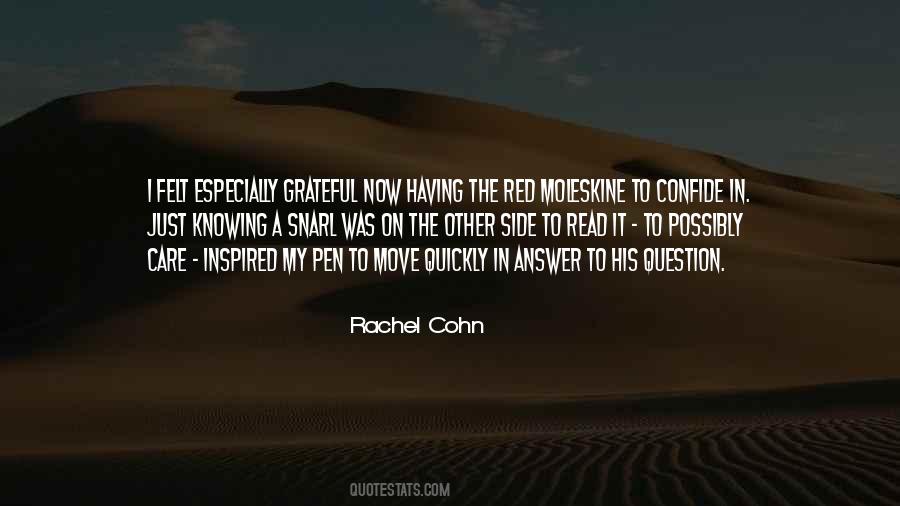 Rachel Cohn Quotes #20795