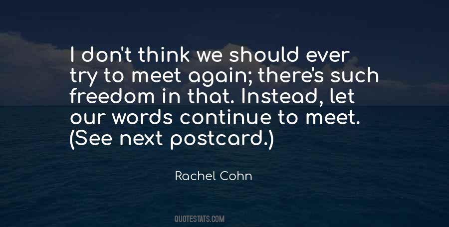 Rachel Cohn Quotes #664971