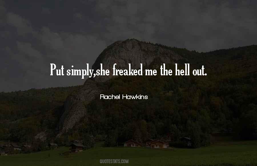 Rachel Hawkins Quotes #496691