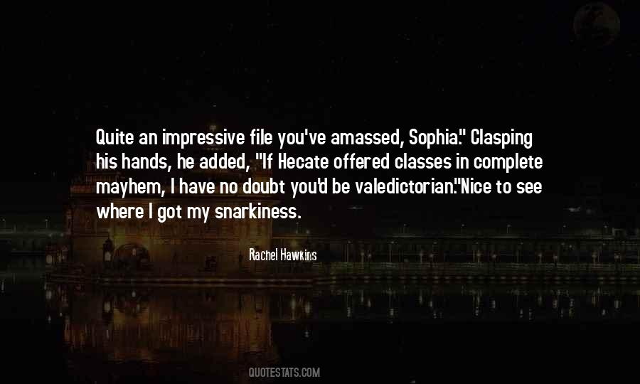 Rachel Hawkins Quotes #5549