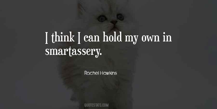 Rachel Hawkins Quotes #94489