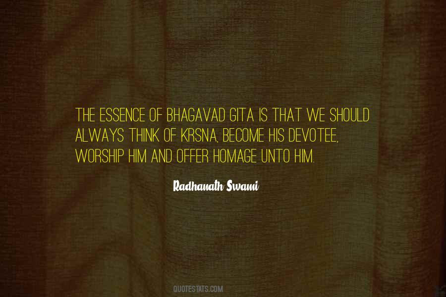 Radhanath Swami Quotes #843207