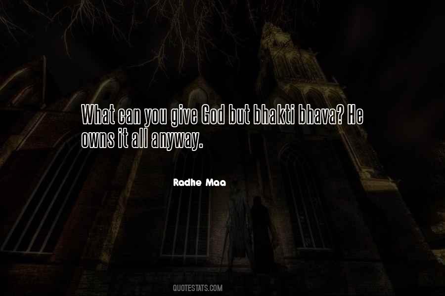 Radhe Maa Quotes #419921