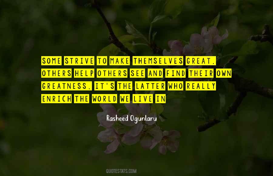 Rasheed Ogunlaru Quotes #1076078