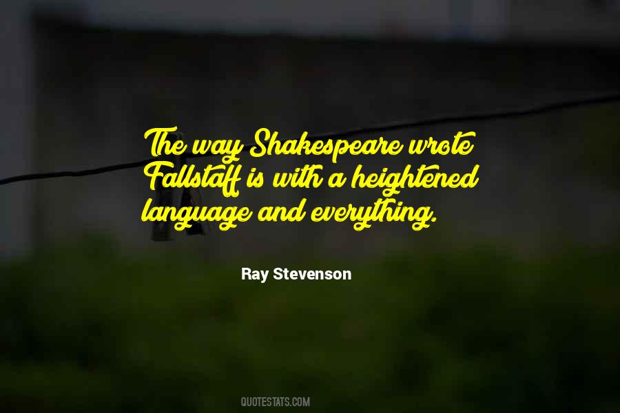 Ray Stevenson Quotes #162095