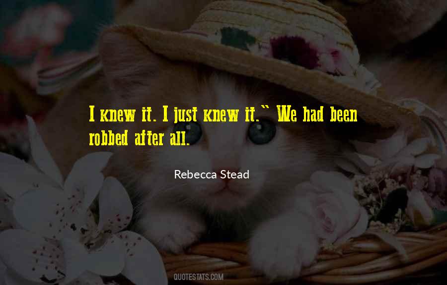 Rebecca Stead Quotes #1184747