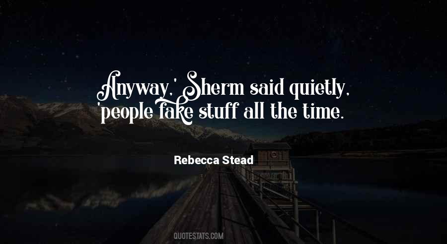 Rebecca Stead Quotes #1238366