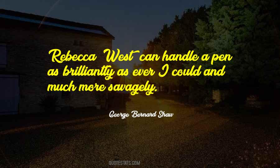 Rebecca West Quotes #1588815