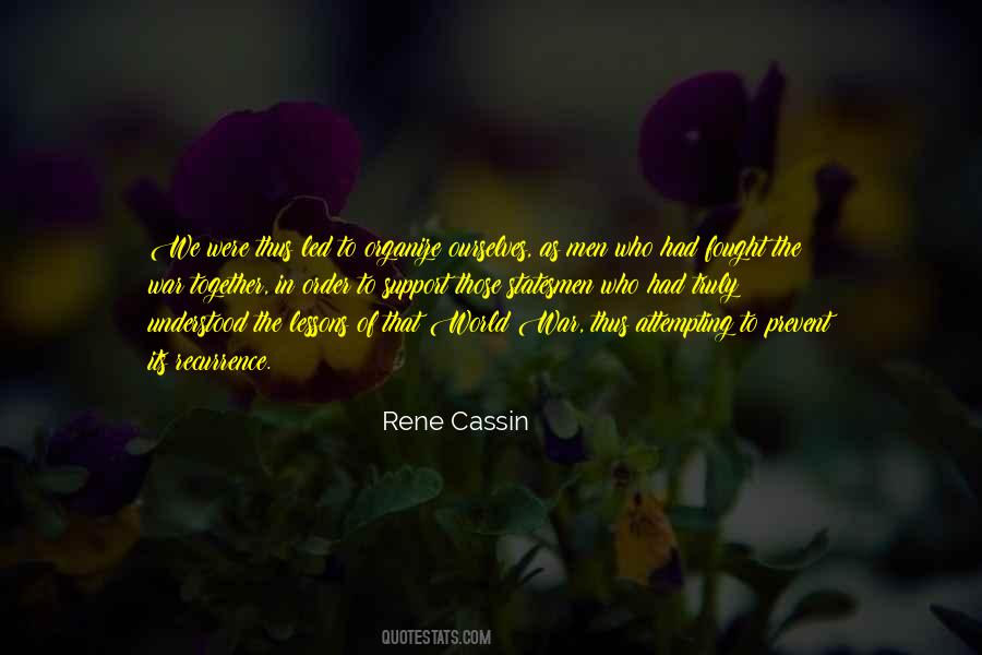 Rene Cassin Quotes #1185628