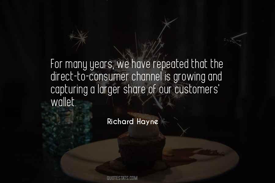 Richard Hayne Quotes #568847