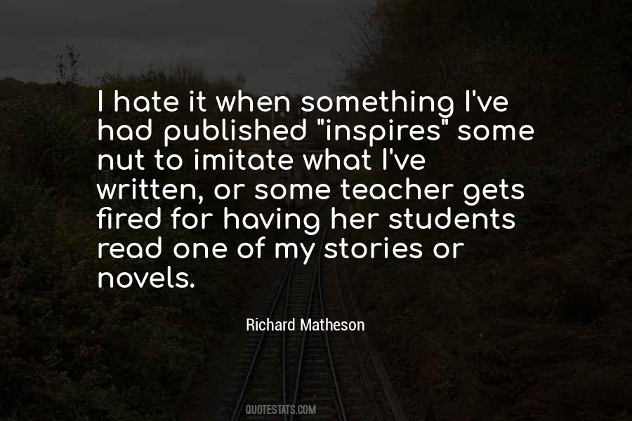 Richard Matheson Quotes #451448