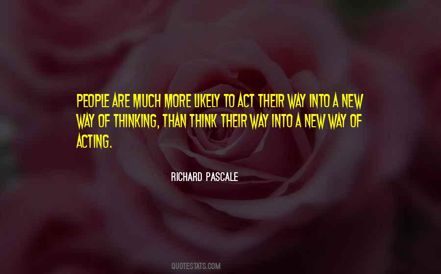 Richard Pascale Quotes #1443426