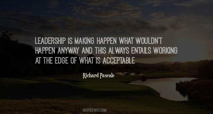 Richard Pascale Quotes #804735