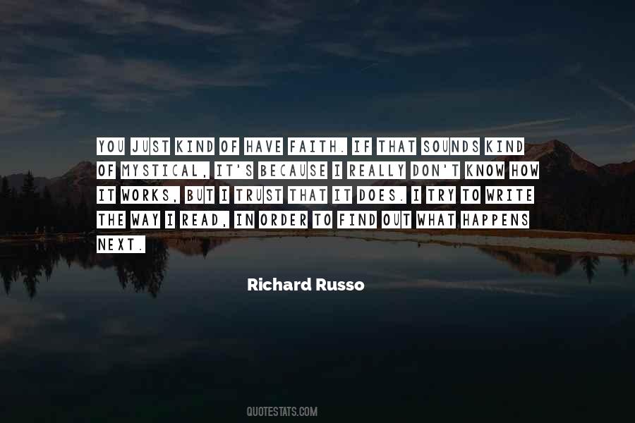Richard Russo Quotes #712774