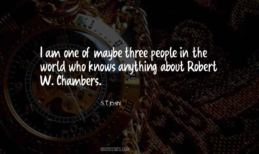 Robert Chambers Quotes #1354547