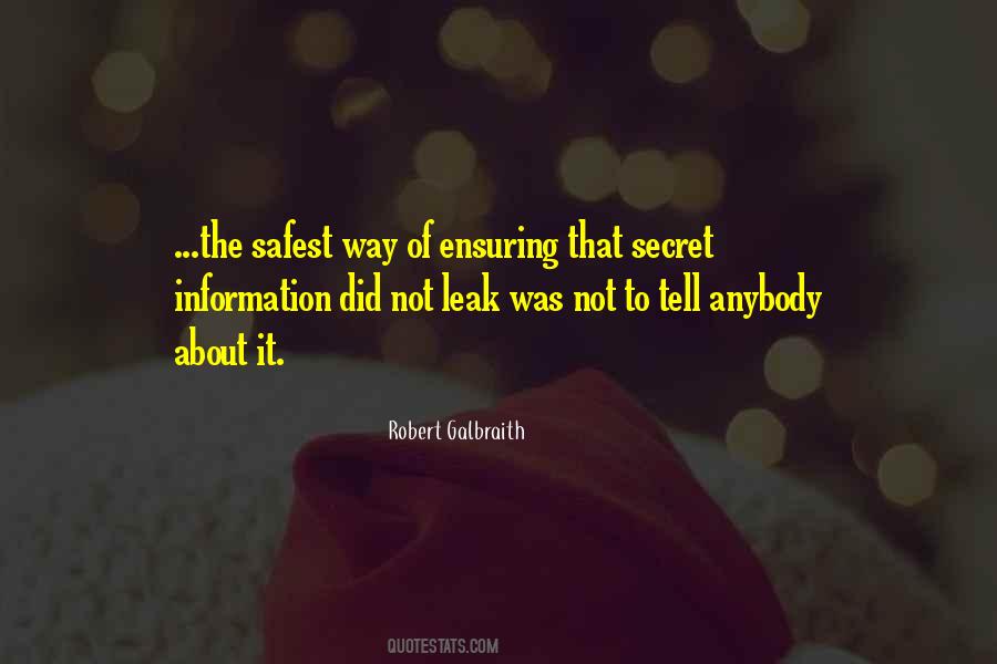 Robert Galbraith Quotes #550745