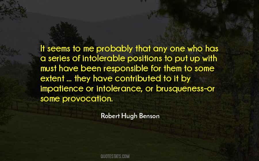 Robert Hugh Benson Quotes #1461829