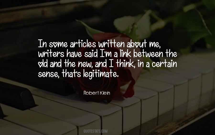 Robert Klein Quotes #1582673