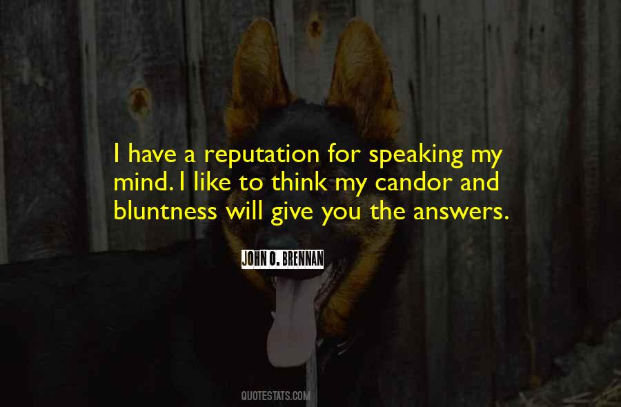 Quotes About Speaking My Mind #940901