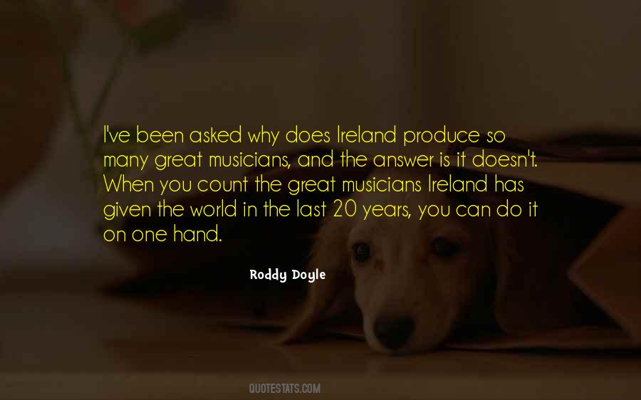 Roddy Doyle Quotes #303579