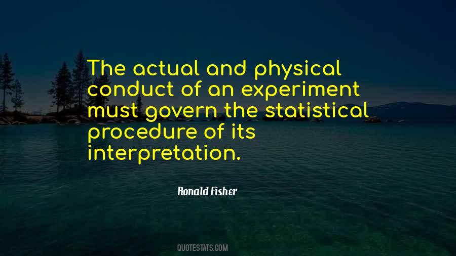 Ronald Fisher Quotes #1182734