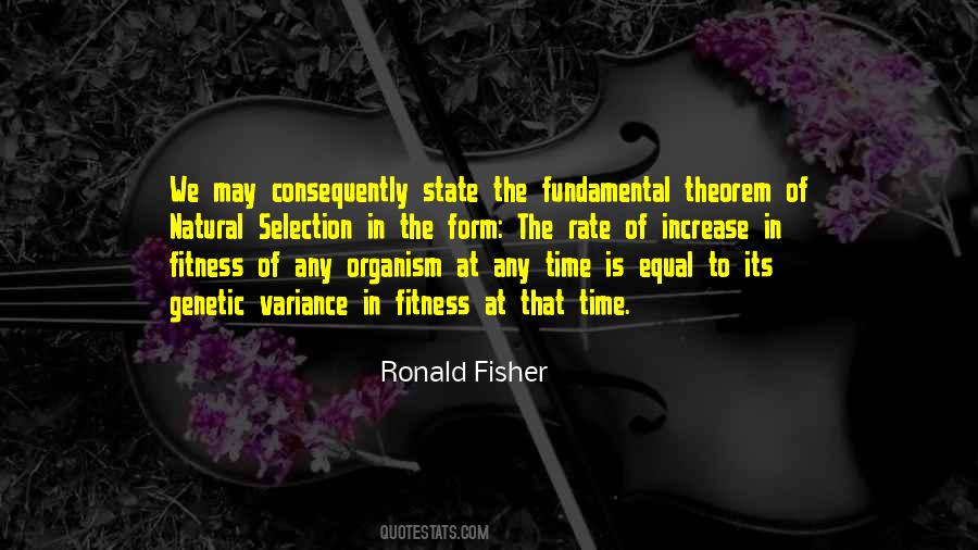 Ronald Fisher Quotes #1205908