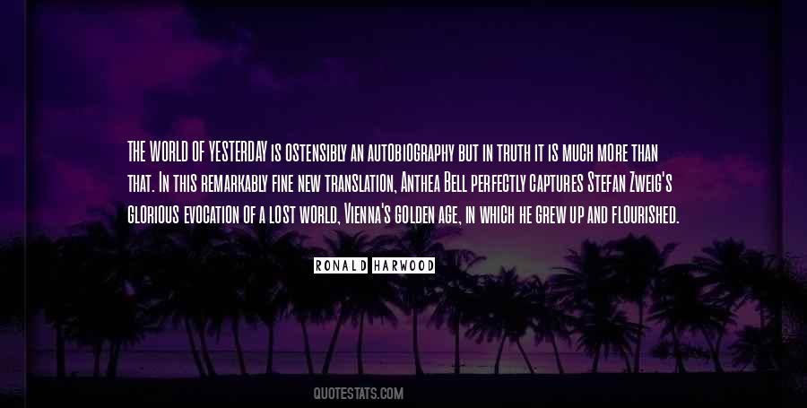 Ronald Harwood Quotes #205141