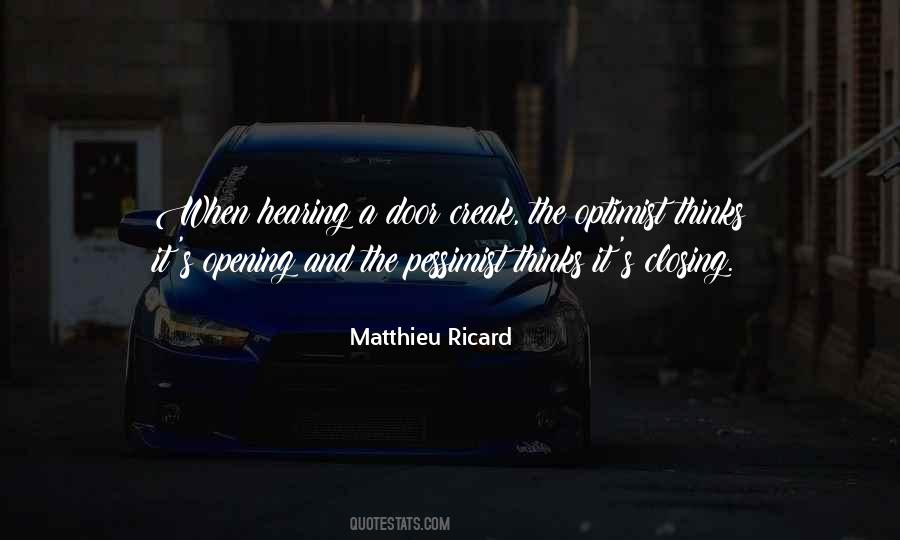 Quotes About Doors Opening #476623