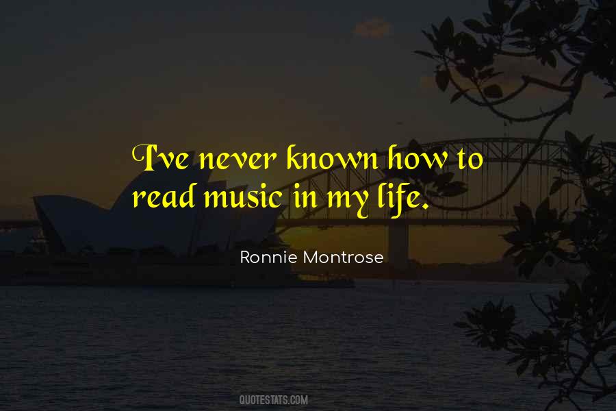 Ronnie Montrose Quotes #615506