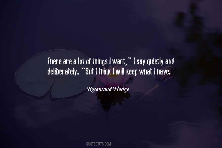 Rosamund Hodge Quotes #304470