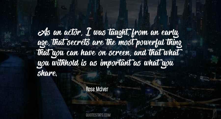 Rose Mciver Quotes #468550