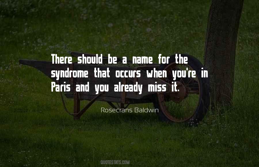 Rosecrans Baldwin Quotes #169513