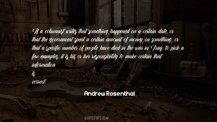 Rosenthal Quotes #445823