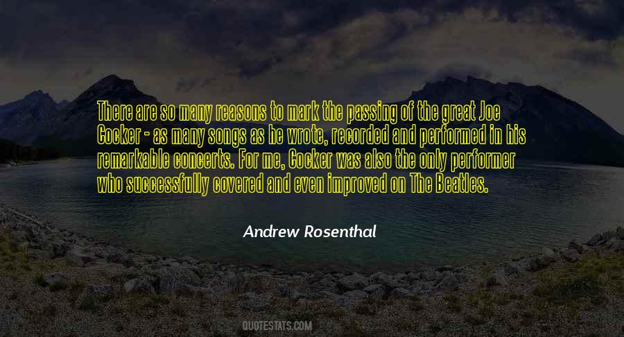 Rosenthal Quotes #883484