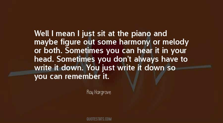 Roy Hargrove Quotes #169418