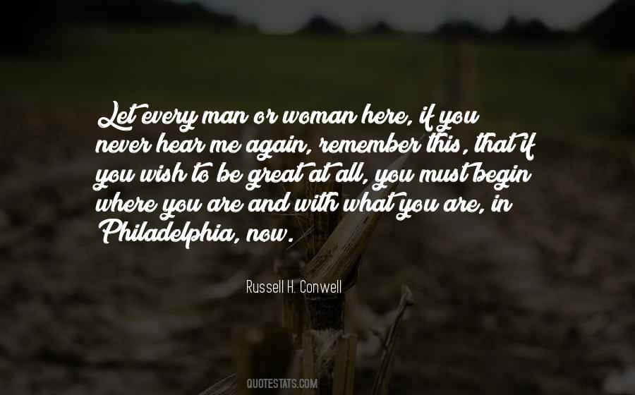 Russell Conwell Quotes #169271