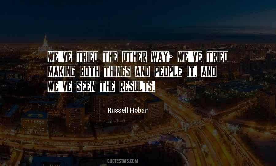 Russell Hoban Quotes #170340