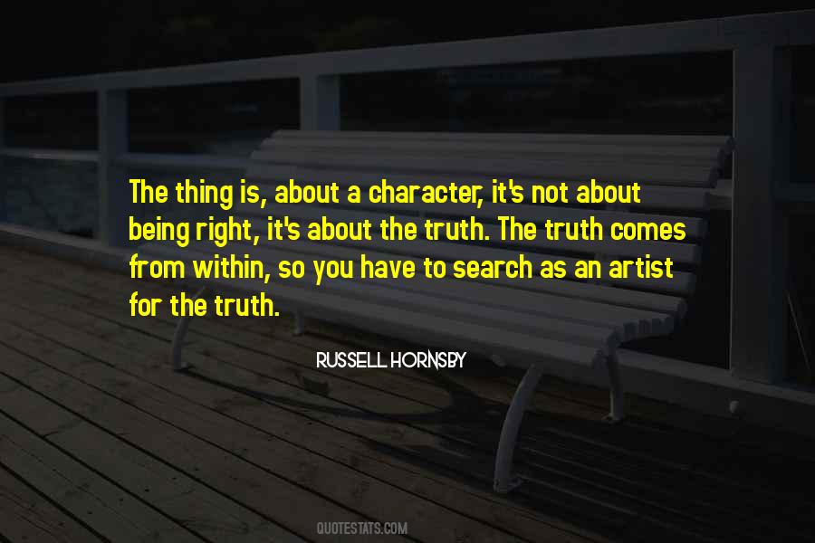 Russell Hornsby Quotes #1178050