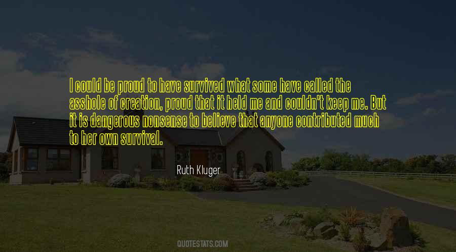 Ruth Kluger Quotes #157318