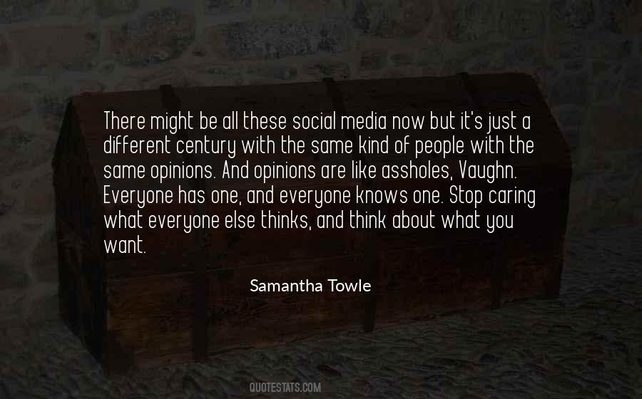 Samantha Towle Quotes #1327203