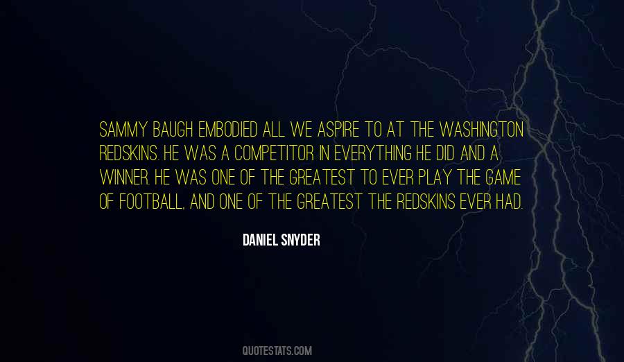 Sammy Baugh Quotes #1708271