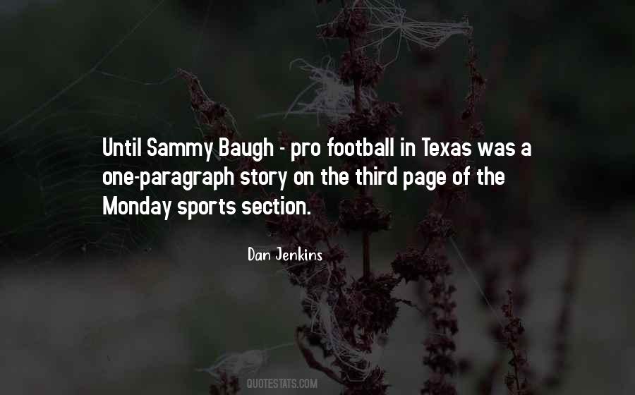 Sammy Baugh Quotes #1853394