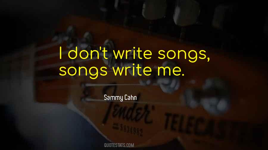 Sammy Cahn Quotes #1180030