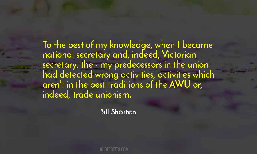 Quotes About Unionism #1172420