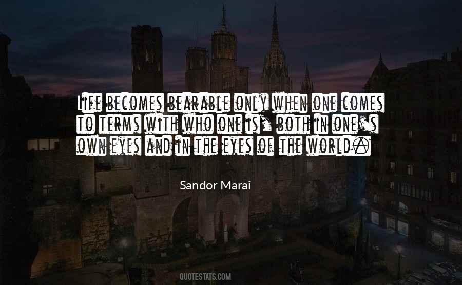 Sandor Marai Quotes #1354212